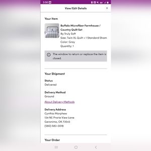 Farmhouse Buffalo Check Twin XL Quilt + 1 Standard ShamQuilt BNWT